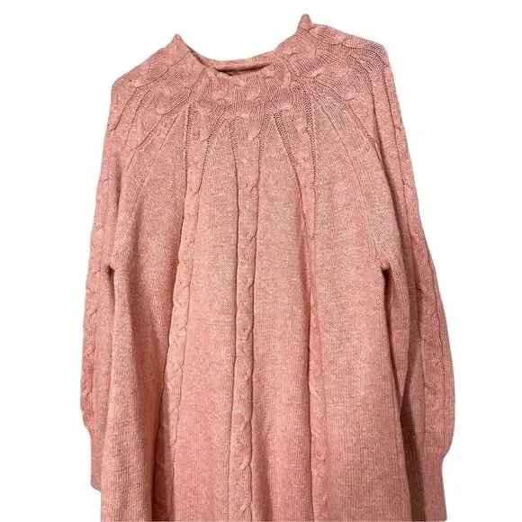 Soft Surroundings Pink Knit Sweater‎ Dress Size 1X - Picture 2 of 8